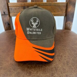 Paramount Outdoors Whitetails Unlimited Hat OSFA Orange Green Good Hunting Cap